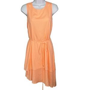 THE LIMITED NWT Orange Dress Sm Petite Sleeveless Asymmetrical‎ Fairy Feminine